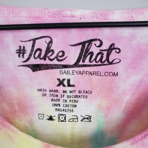 Bailey Apparel Be Happy Tie Dye Tank Top XL - Picture 4 of 5